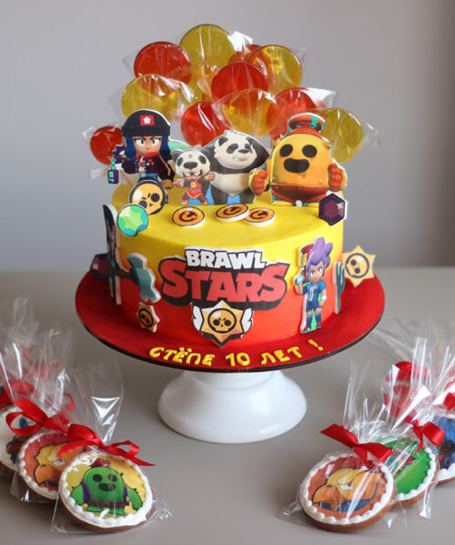 Торт для мальчиков “Brawl Stars”