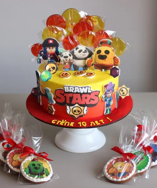 Торт для мальчиков “Brawl Stars”