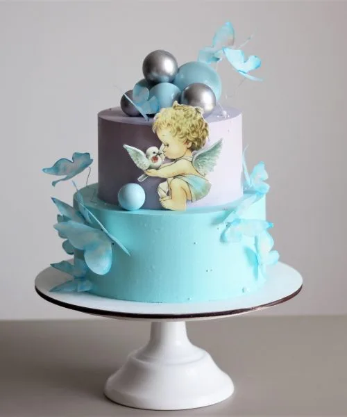 Торт Ангелок Крестины 158