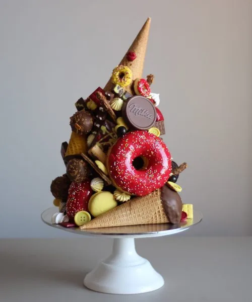 Торт Горка Красно-Желтая 256