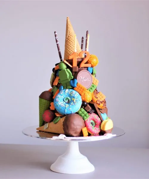 Торт Горка Зелено-Оранжевая 260