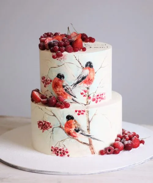 Торт Снегири 316