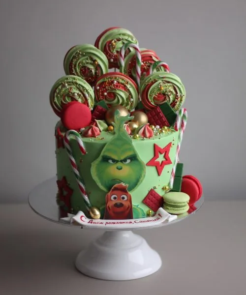 Торт Гринч 26