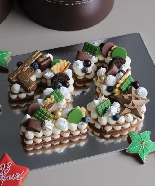 Торт Цифра 23 Февраля 544