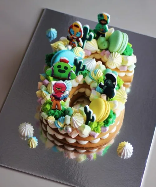 Торт Цифра Бравл Старс 574