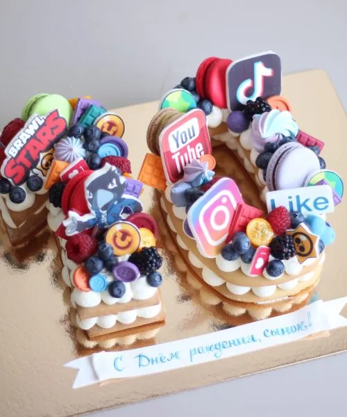 Торт Цифра Микс 1378