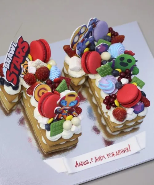 Торт Цифра Бравл Старс 552