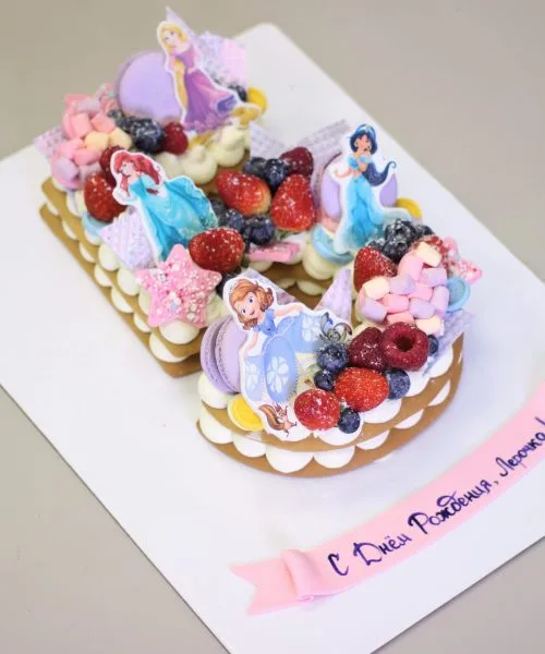 Торт Цифра Принцессы 582