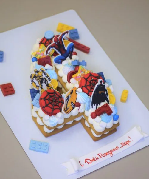 Торт Цифра Супер Герои 579