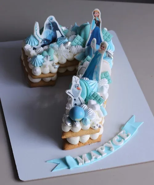 Торт Цифра Холодное Сердце Анна И Эльза 569