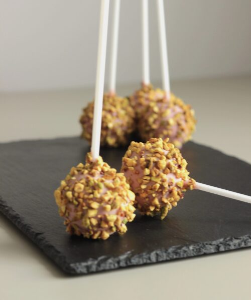 Кейк-попс Фисташковый В Клубничном Шоколаде 605