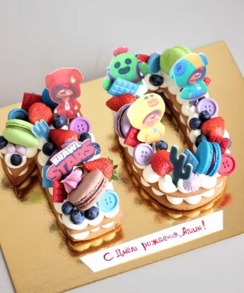 Торт Цифра Бравл Старс 926