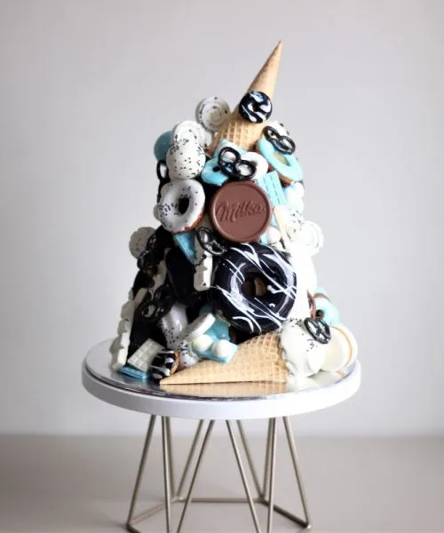 Торт Горка Черно-Белая 941