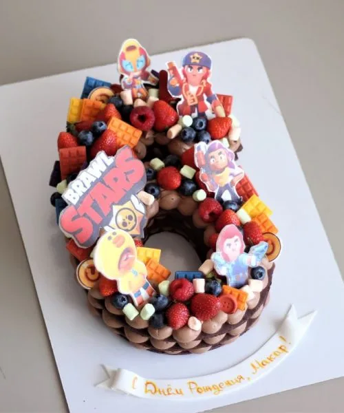 Торт Цифра Бравл Старс 936