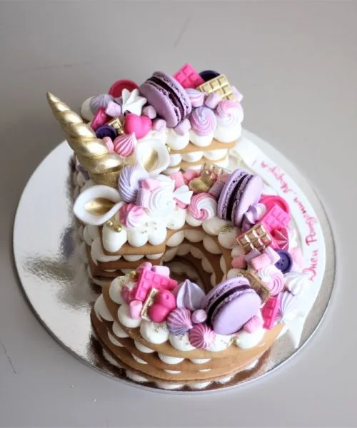 Торт Цифра Единорог 939