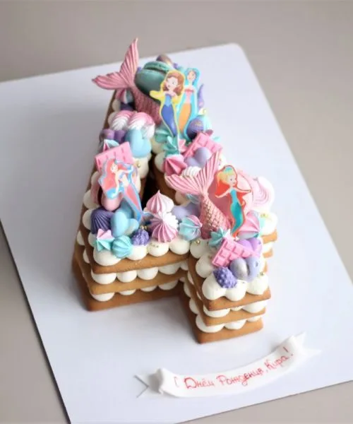 Торт Цифра Русалочки 748