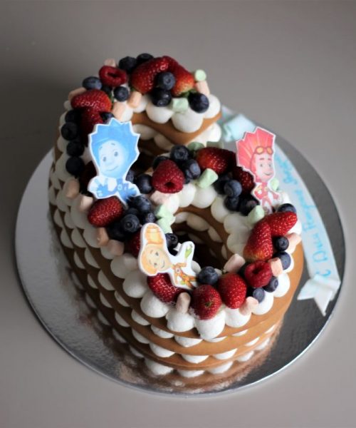 Торт Цифра Фиксики 768