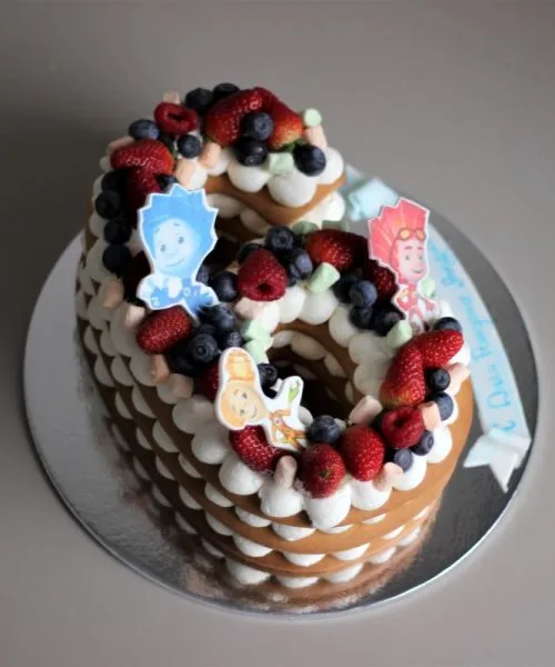 Торт Цифра Фиксики 768