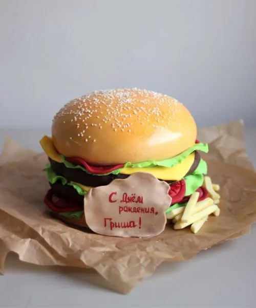 Торт Еда Бургер 706