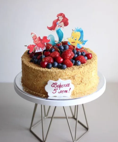 Торт Медовик Ягодная Русалочка 1031