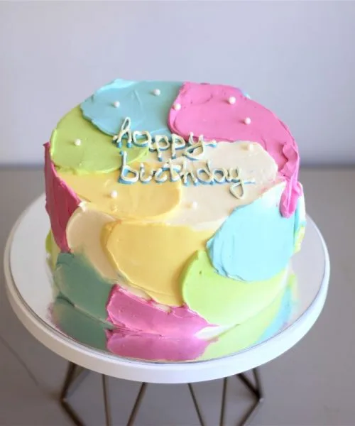 Торт Разноцветные Мазки 1125