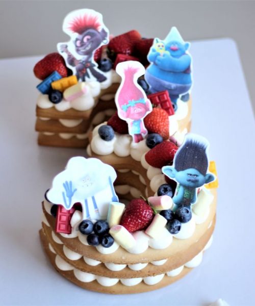 Торт Цифра Тролли 1076