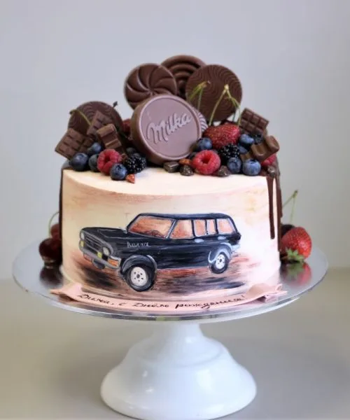 Торт Рисунок Машина 1261