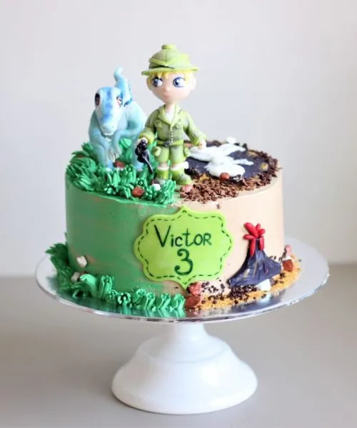 Торт Мальчик И Динозавр 1263