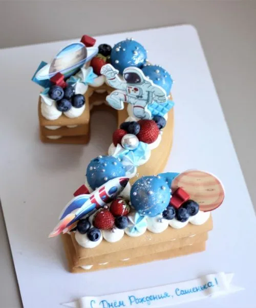 Торт Цифра Космос 1223