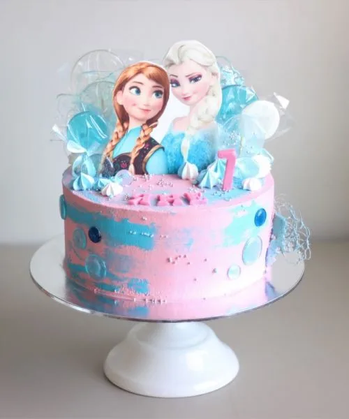 Торт Холодное Сердце Анна И Эльза 1297