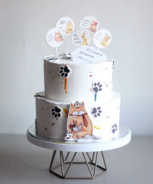 Торт Кот Зверята 1577