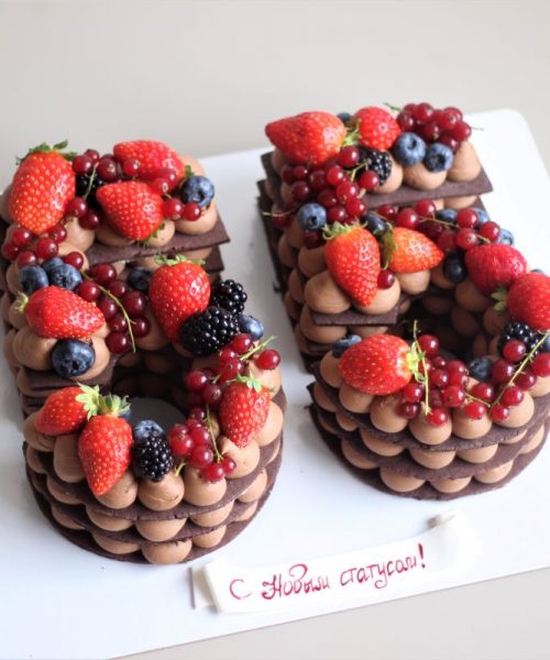 Торт Цифра Ягодная 1666