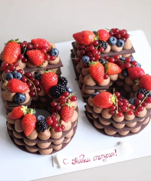 Торт Цифра Ягодная 1666