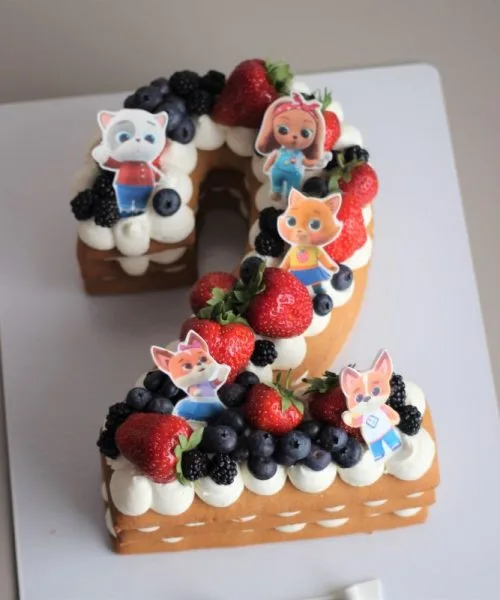 Торт Цифра Кошечки Собачки 1739