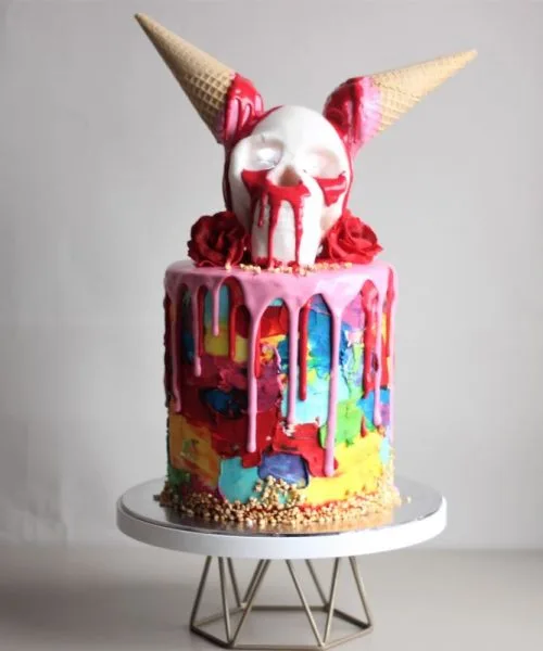 Торт Хеллоуин Череп 1781