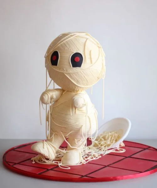 Торт Макаронный Человек Хеллоуин 1795