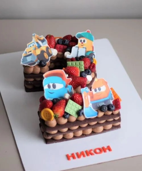 Торт Цифра Грузовичок Лева 2045