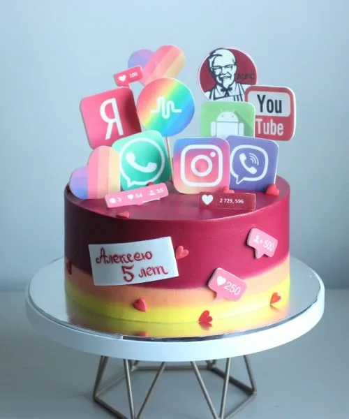 Торт Социальные Сети 2333