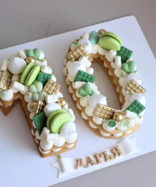 Торт Цифра Зеленая 2430