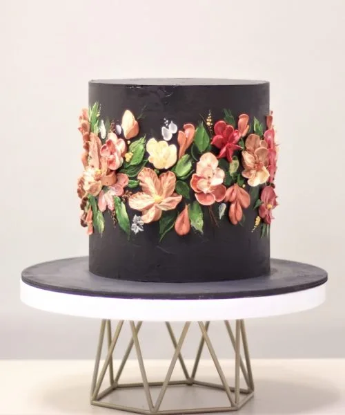 Торт Кремовые Цветы 2361