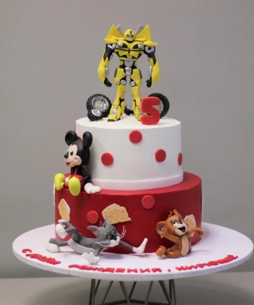 Торт Мики Маус, Трансформеры Бамблби, Том И Джери 2408