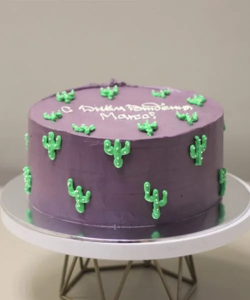 Торт Кактус Надпись 2466