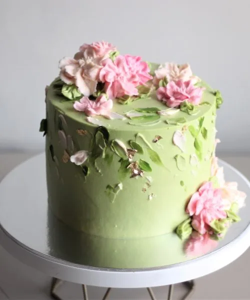 Торт Кремовые Цветы 2562