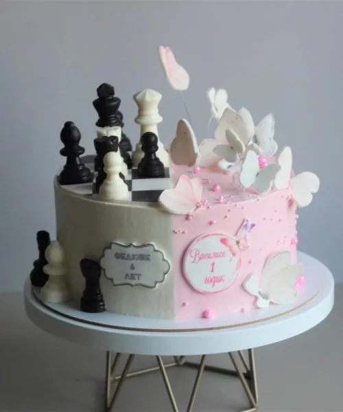 Торт Шахматы & Бабочки 2831