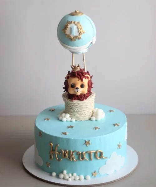 Торт Львенок Зверята На Годик 2855