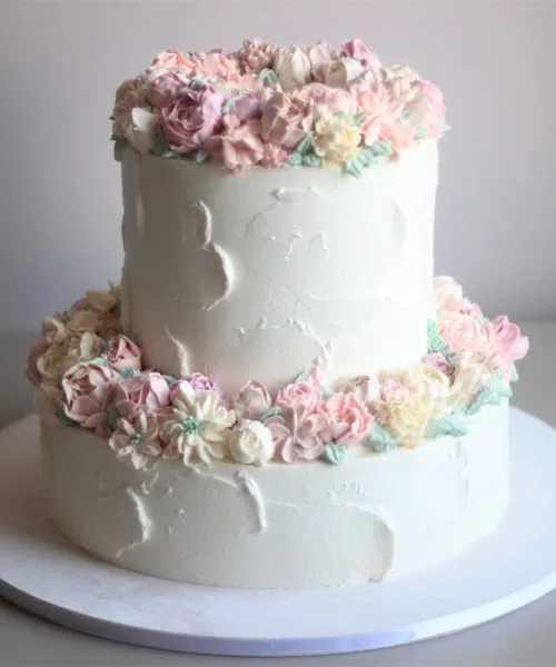 Торт Кремовые Цветы 2703