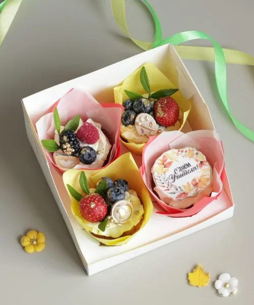Сладкая Коробочка “Капкейки” Д6