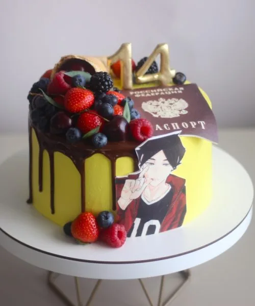 Торт Паспорт Анимэ 3359