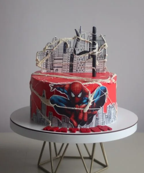 Торт Человек Паук Супер Герои 3251
