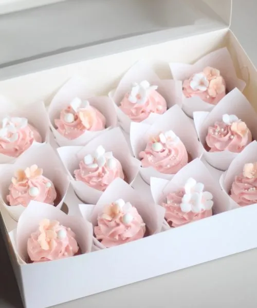 Кап-кейк Цветочки 3339